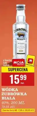 Biedronka Wódka Żubrówka Biała oferta