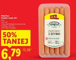 Lidl PIKOK PURE Parówki z szynki, XXL oferta