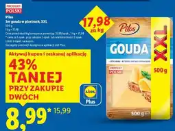 Lidl PILOS Ser gouda w plastrach, XXL oferta