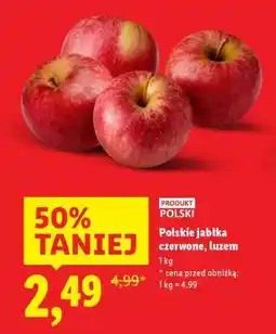 Lidl Polskie jabłka czerwone, luzem oferta