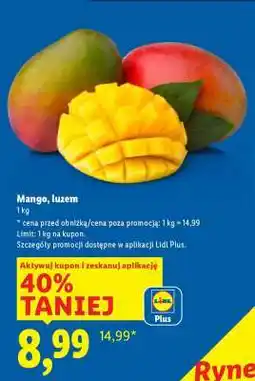 Lidl Mango, luzem oferta