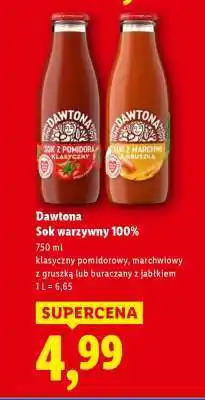 Lidl DAWTONA Sok warzywny 100% oferta