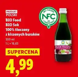 Lidl BIO Food BIO Sok 100% tłoczony z kiszonych buraków oferta
