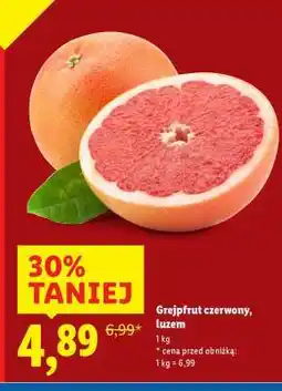 Lidl Grejpfrut czerwony, luzem oferta