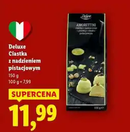 Lidl DELUXE Ciastka z nadzieniem pistacjowym oferta