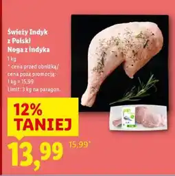 Lidl ŚWIEŻY INDYK Z POLSKI Noga z indyka oferta
