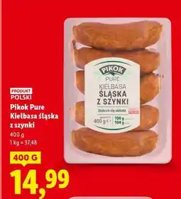 Lidl PIKOK PURE Kiełbasa śląska z szynki oferta