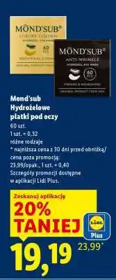 Lidl Mond'sub Hydrożelowe płatki pod oczy oferta