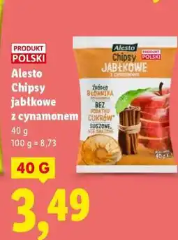 Lidl Alesto Chipsy jabłkowe z cynamonem oferta