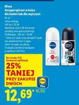Lidl NIVEA Antyperspirant w kulce oferta