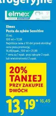 Lidl Elmex Pasta do zębów Sensitive oferta