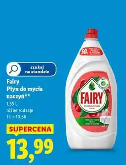 Lidl Fairy płyn do mycia naczyń oferta