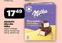 Netto Alpejskie Mleczko Milka oferta
