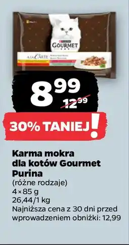 Netto Karma mokra dla kotów Gourmet Purina oferta