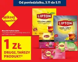 Lidl Herbata truskawka rabarbar Lipton oferta