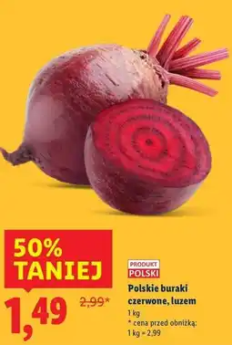 Lidl Buraki czerwone polska oferta