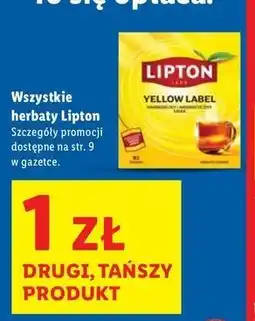 Lidl Herbata Lipton Yellow Label Tea oferta