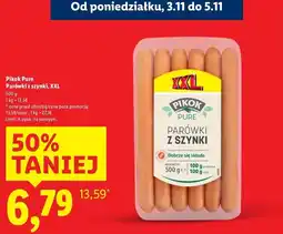 Lidl Parówki z szynki ekstra Pikok Pure oferta
