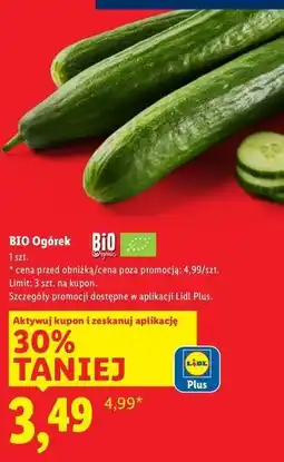 Lidl Ogórki Bio Organic oferta