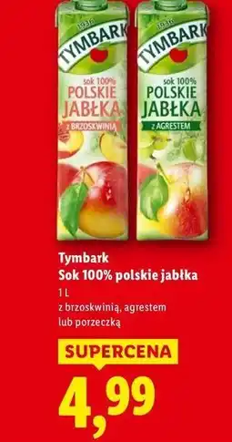 Lidl Sok 100% polskie jabłka z porzeczką Tymbark oferta