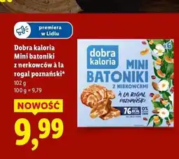 Lidl Mini batoniki z nerkowców a la rogal poznański Dobra Kaloria oferta