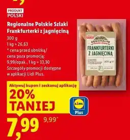 Lidl Frankfurterki z jagnięciną Regionalne Szlaki oferta