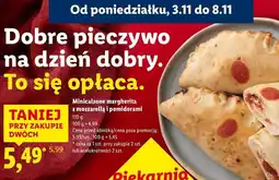Lidl Minicalzone margherita i mozzarella z pomidorami oferta