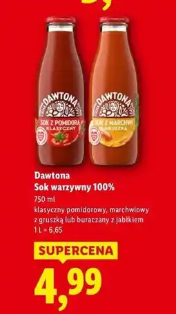 Lidl Sok z buraka jabłkiem Dawtona oferta