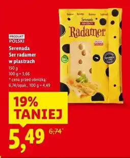 Lidl Ser radamer w plastrach Serenada oferta