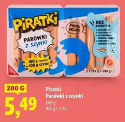 Lidl Parówki z szynki Pikok Piratki oferta