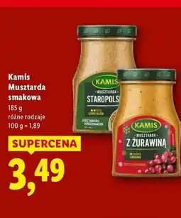 Lidl Musztarda z żurawiną Kamis oferta