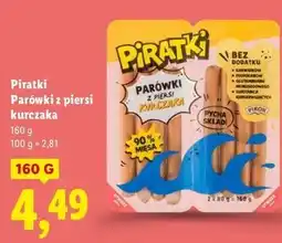 Lidl Parówki z piersi kurczaka Pikok Piratki oferta