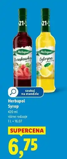 Lidl Syrop cytryna Herbapol oferta