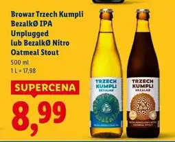 Lidl Piwo oatmeal stout Trzech Kumpli Bezalko oferta