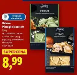 Lidl Pierogi z łososiem ziemniakami kaszą gryczaną i boczkiem wędzonym Deluxe (Schwarz) oferta