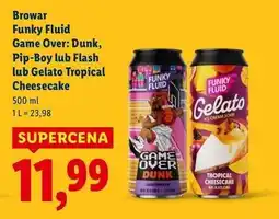 Lidl Piwo tropical cheesecake Funky Fluid Gelato oferta