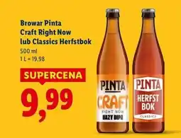 Lidl Piwo herfst bok Pinta oferta