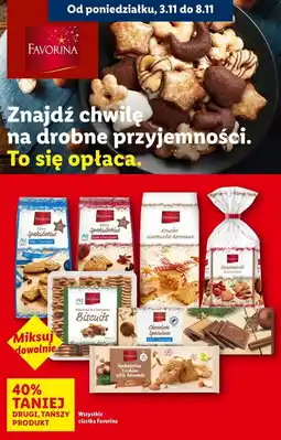 Lidl Ciastka migdałowo-korzenne Favorina oferta