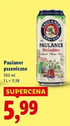 Lidl Piwo Paulaner Weissbier oferta