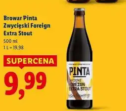 Lidl Piwo havana stout tropical foreign extra Pinta oferta