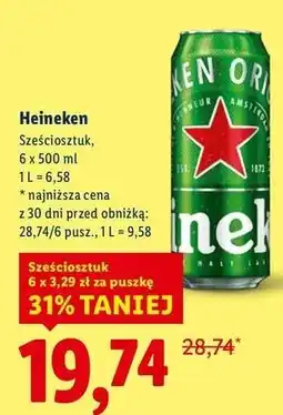 Lidl Piwo Heineken oferta