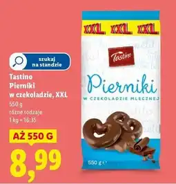 Lidl Pierniki w czekoladzie mlecznej Tastino oferta