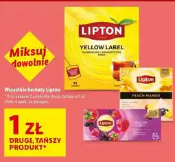 Lidl Herbata malina i bez Lipton oferta