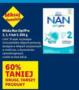 Lidl Mleko 5 Nestle Nan Optipro oferta