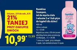 Lidl Żel do mycia ciała i włosów 2w1 Bambino oferta