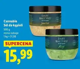 Lidl Sól do kąpieli dary bałtyku algi oferta