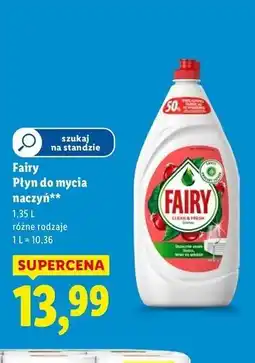 Lidl Płyn do mycia naczyń granat Fairy oferta