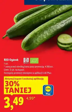 Lidl BIO Ogórek 1 szt. Lidl oferta