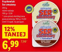 Lidl Ser smażony 200 g Frąckowiak oferta