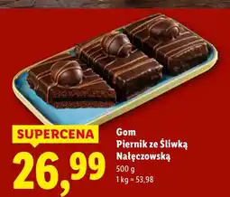 Lidl Piernik ze śliwką Nałęczowską Gom oferta